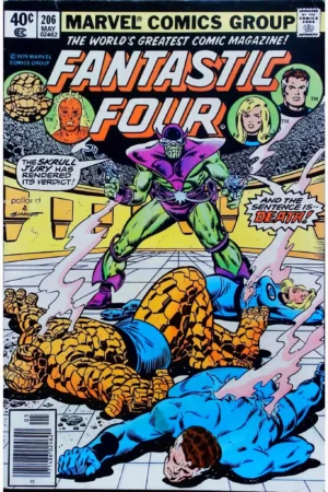 Couverture de FANTASTIC FOUR (1961) #206 - par Keith Pollard - lecubeacomics.com