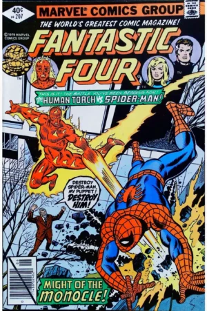Couverture de FANTASTIC FOUR (1961) #207 - par Gaspar Saladino - lecubeacomics.com