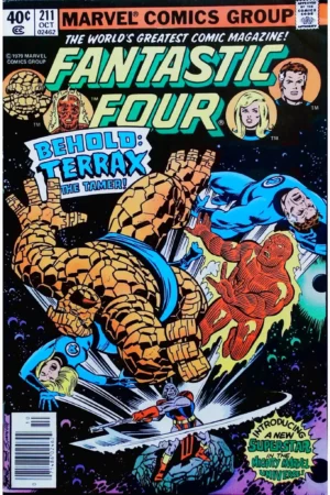 Couverture de FANTASTIC FOUR (1961) #211 - par Gaspar Saladino - lecubeacomics.com