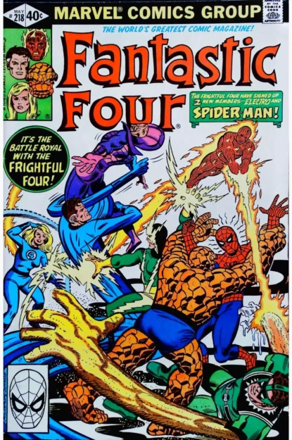 FANTASTIC FOUR (1961) #218 - Marvel - lecubeacomics.com Couverture de FANTASTIC FOUR (1961) #218 - par Al Milgrom - lecubeacomics.com