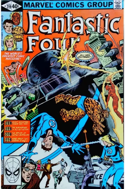 FANTASTIC FOUR (1961) #219 - Marvel - lecubeacomics.com Couverture de FANTASTIC FOUR (1961) #219 - par Bill Sienkiewicz - lecubeacomics.com