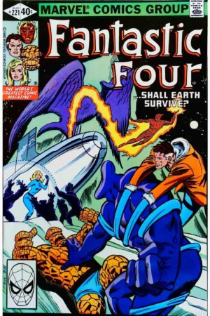 Couverture de FANTASTIC FOUR (1961) #221 - par Bill Sienkiewicz - lecubeacomics.com