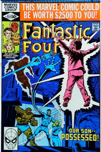 FANTASTIC FOUR (1961) #222 - Marvel - lecubeacomics.com Couverture de FANTASTIC FOUR (1961) #222 - par Bill Sienkiewicz - lecubeacomics.com