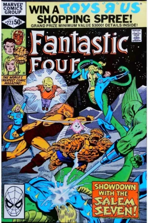 Couverture de FANTASTIC FOUR (1961) #223 - par Bill Sienkiewicz - lecubeacomics.com