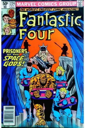 Couverture de FANTASTIC FOUR (1961) #224 - par Bill Sienkiewicz - lecubeacomics.com