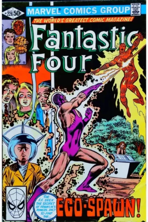 Couverture de FANTASTIC FOUR (1961) #228 - par Bill Sienkiewicz - lecubeacomics.com