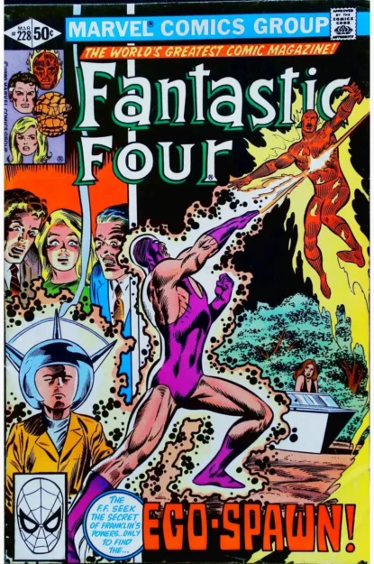 Couverture de FANTASTIC FOUR (1961) #228 - par Bill Sienkiewicz - lecubeacomics.com
