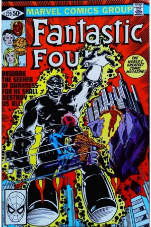 Couverture de FANTASTIC FOUR (1961) #229 - par Bill Sienkiewicz - lecubeacomics.com