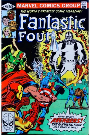 Couverture de FANTASTIC FOUR (1961) #230 - par Bill Sienkiewicz - lecubeacomics.com