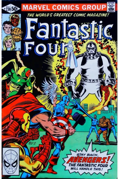 FANTASTIC FOUR (1961) #230 - Marvel - lecubeacomics.com Couverture de FANTASTIC FOUR (1961) #230 - par Bill Sienkiewicz - lecubeacomics.com