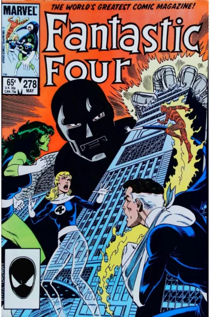 FANTASTIC FOUR (1961) #278 - Marvel - lecubeacomics.com Couverture de FANTASTIC FOUR (1961) #278 - par John Byrne - lecubeacomics.com
