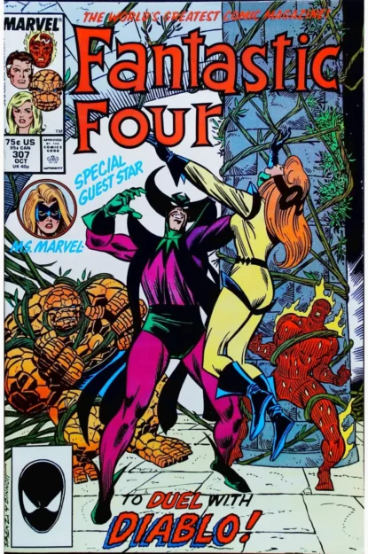 FANTASTIC FOUR (1961) #307 - Marvel - lecubeacomics.com Couverture de FANTASTIC FOUR (1961) #307 - par Ron Frenz - lecubeacomics.com