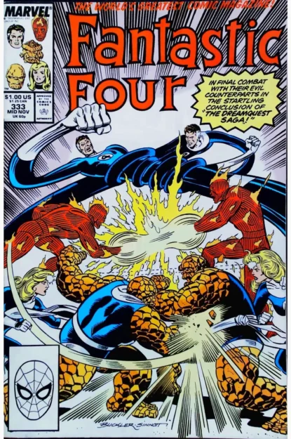 FANTASTIC FOUR (1961) #333 - Marvel - lecubeacomics.com Couverture de FANTASTIC FOUR (1961) #333 - par Joe Sinnott - lecubeacomics.com
