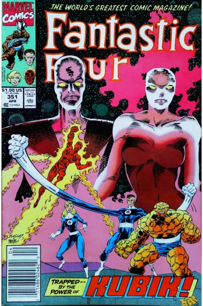 Couverture de FANTASTIC FOUR (1961) #351 - par Dan Panosian - lecubeacomics.com