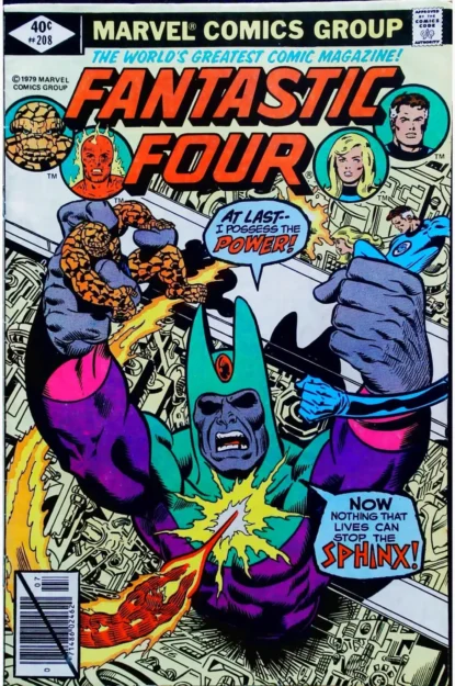 FANTASTIC FOUR (1961) #208 - Marvel - lecubeacomics.com Couverture de FANTASTIC FOUR (1961) #208 - par Dave Cockrum - lecubeacomics.com