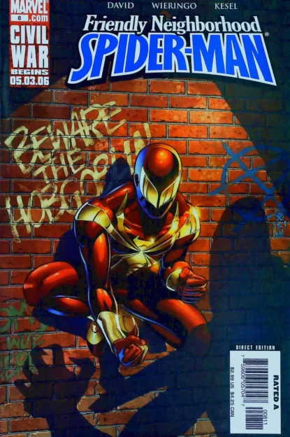 FRIENDLY NEIGHBORHOOD SPIDER-MAN (2005) #8 - Marvel - lecubeacomics.com Couverture de FRIENDLY NEIGHBORHOOD SPIDER-MAN (2005) #8 - par Karl Kesel - lecubeacomics.com
