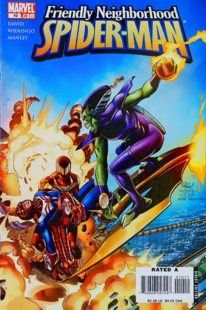 FRIENDLY NEIGHBORHOOD SPIDER-MAN (2005) #10 - Marvel - lecubeacomics.com Couverture de FRIENDLY NEIGHBORHOOD SPIDER-MAN (2005) #10 - par Mike Wieringo - lecubeacomics.com