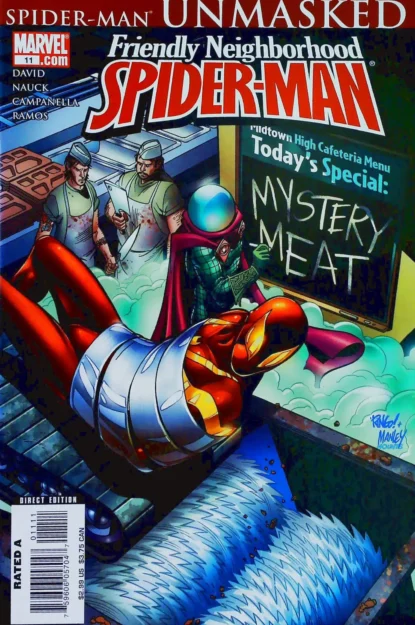 Couverture de FRIENDLY NEIGHBORHOOD SPIDER-MAN (2005) #11 - par Mike Wieringo - lecubeacomics.com