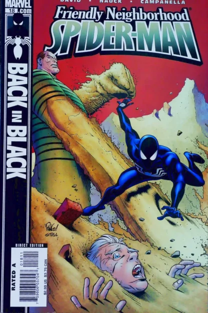 Couverture de FRIENDLY NEIGHBORHOOD SPIDER-MAN (2005) #18 - par Mike Wieringo - lecubeacomics.com