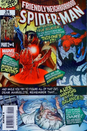 Couverture de FRIENDLY NEIGHBORHOOD SPIDER-MAN (2005) #24 - par Joe Quesada - lecubeacomics.com