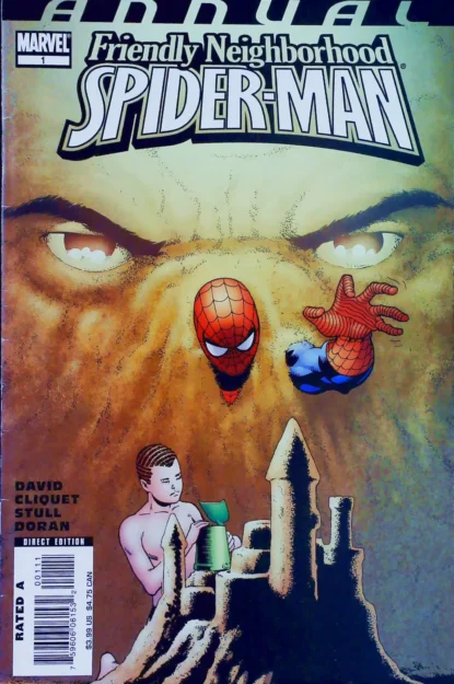 FRIENDLY NEIGHBORHOOD SPIDER-MAN ANNUAL (2007) #1 - Marvel - lecubeacomics.com Couverture de FRIENDLY NEIGHBORHOOD SPIDER-MAN ANNUAL (2007) #1 - par Barry Kitson - lecubeacomics.com