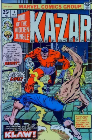 Couverture de KA-ZAR (1974) #14 - par Rich Buckler - lecubeacomics.com
