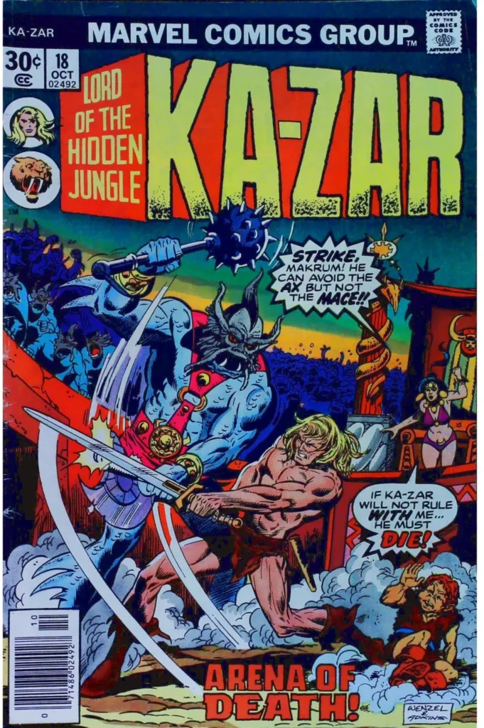 Ka-Zar #18, vue de l'exemplaire
