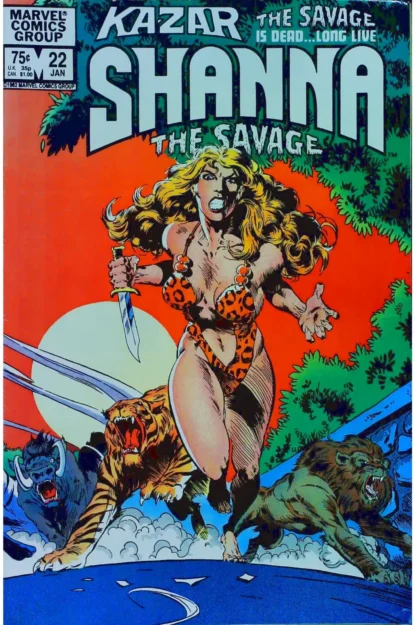 KA-ZAR THE SAVAGE (1981) #22 - Marvel - lecubeacomics.com Couverture de KA-ZAR THE SAVAGE (1981) #22 - par Armando Gil - lecubeacomics.com