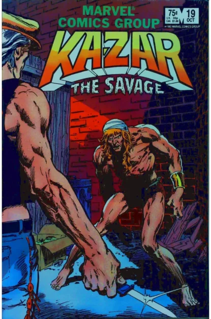 Couverture de KA-ZAR THE SAVAGE (1981) #19 - par Brent Eric Anderson - lecubeacomics.com