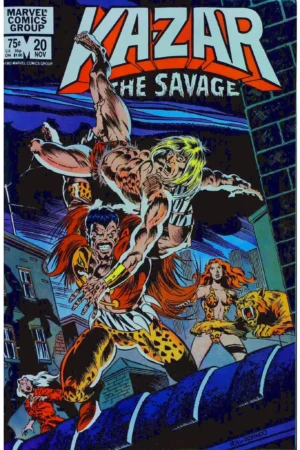 Couverture de KA-ZAR THE SAVAGE (1981) #20 - par Armando Gil - lecubeacomics.com