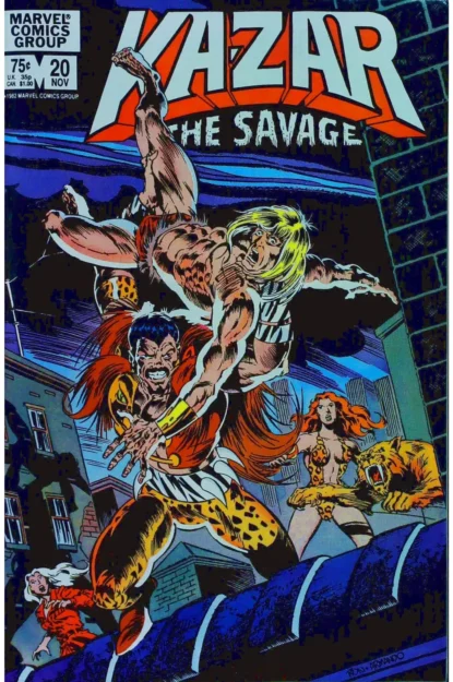 KA-ZAR THE SAVAGE (1981) #20 - Marvel - lecubeacomics.com Couverture de KA-ZAR THE SAVAGE (1981) #20 - par Armando Gil - lecubeacomics.com