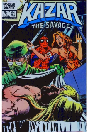 Couverture de KA-ZAR THE SAVAGE (1981) #21 - par Ron Frenz - lecubeacomics.com