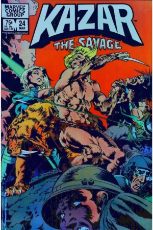 Couverture de KA-ZAR THE SAVAGE (1981) #24 - par Armando Gil - lecubeacomics.com