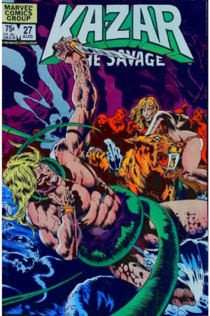 Couverture de KA-ZAR THE SAVAGE (1981) #27 - par Armando Gil - lecubeacomics.com
