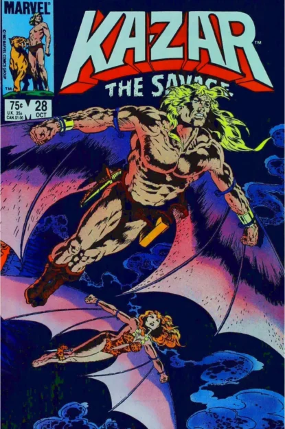KA-ZAR THE SAVAGE (1981) #28 - Marvel - lecubeacomics.com Couverture de KA-ZAR THE SAVAGE (1981) #28 - par Armando Gil - lecubeacomics.com