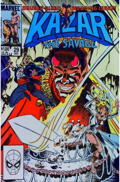 Couverture de KA-ZAR THE SAVAGE (1981) #29 - par Ron Frenz - lecubeacomics.com