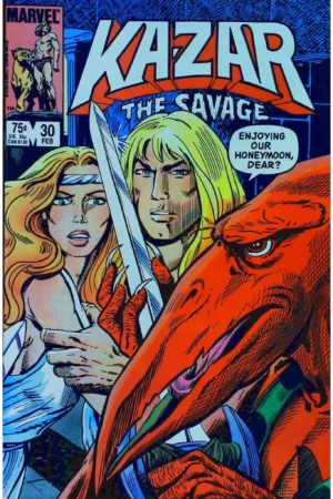 Couverture de KA-ZAR THE SAVAGE (1981) #30 - par Carlos Garzon - lecubeacomics.com