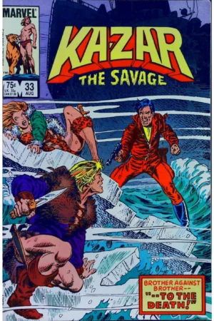 Couverture de KA-ZAR THE SAVAGE (1981) #33 - par Paul Neary - lecubeacomics.com