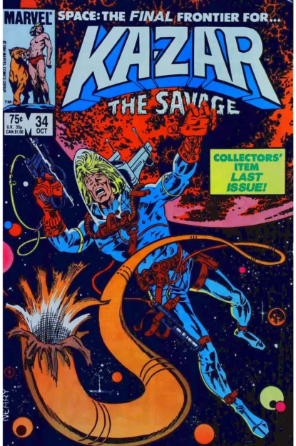 KA-ZAR THE SAVAGE (1981) #34 - FINAL ISSUE - Marvel - lecubeacomics.com Couverture de KA-ZAR THE SAVAGE (1981) #34 - FINAL ISSUE - par Paul Neary - lecubeacomics.com