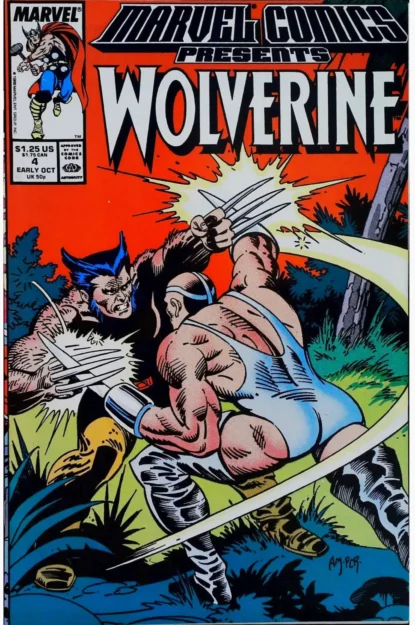 Couverture de MARVEL COMICS PRESENTS (1988) #4 - par Al Milgrom - lecubeacomics.com