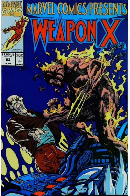 Couverture de MARVEL COMICS PRESENTS (1988) #83 - par Barry Windsor-Smith - lecubeacomics.com
