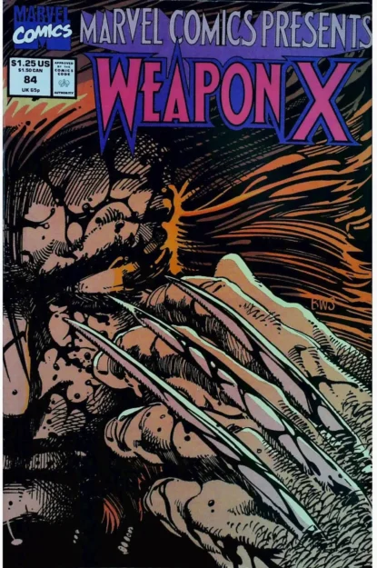 MARVEL COMICS PRESENTS (1988) #84 - Marvel - lecubeacomics.com Couverture de MARVEL COMICS PRESENTS (1988) #84 - par Barry Windsor-Smith - lecubeacomics.com