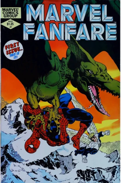MARVEL FANFARE (1982) #1 - Marvel - lecubeacomics.com Couverture de MARVEL FANFARE (1982) #1 - par Frank Miller - lecubeacomics.com