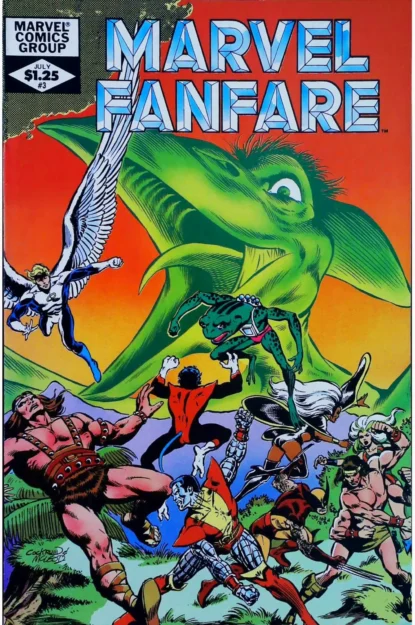 MARVEL FANFARE (1982) #3 - Marvel - lecubeacomics.com Couverture de MARVEL FANFARE (1982) #3 - par Bob McLeod - lecubeacomics.com