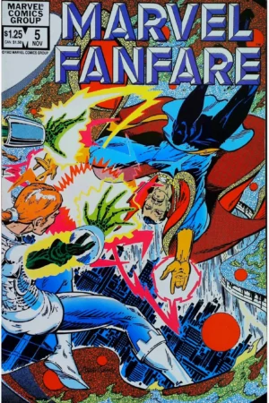 Couverture de MARVEL FANFARE (1982) #5 - par Marshall Rogers - lecubeacomics.com