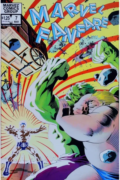 MARVEL FANFARE (1982) #7 - Marvel - lecubeacomics.com Couverture de MARVEL FANFARE (1982) #7 - par George Freeman - lecubeacomics.com