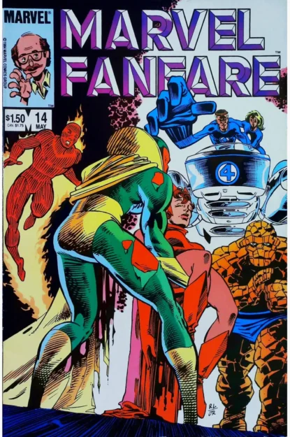 Couverture de MARVEL FANFARE (1982) #14 - par Joe Rubinstein - lecubeacomics.com