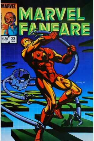 Couverture de MARVEL FANFARE (1982) #23 - par Ken Steacy - lecubeacomics.com