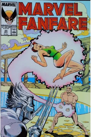 Couverture de MARVEL FANFARE (1982) #33 - par June Brigman - lecubeacomics.com