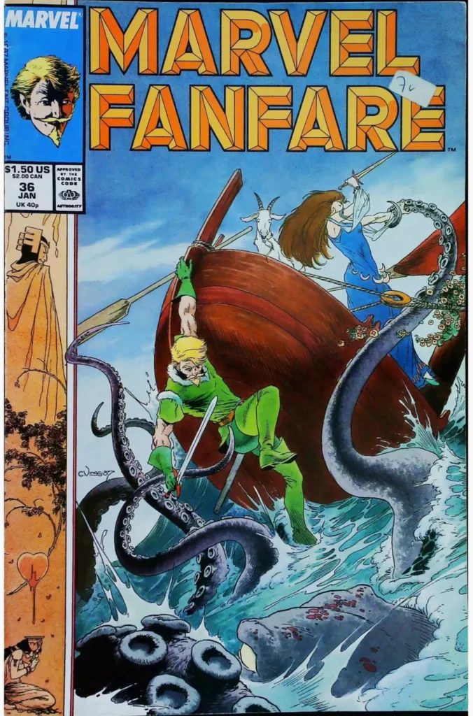 Marvel Fanfare #36 - Sticker Price On Cover, vue de l'exemplaire